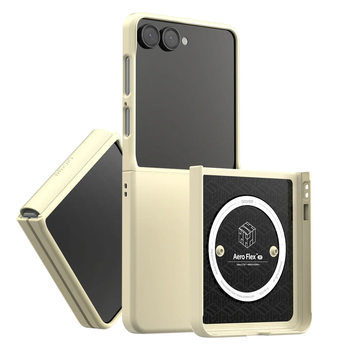 Samsung Z Flip7 Araree Aero Flex Magsafe Case - Cream Samsung Z Flip7 Araree Aero Flex Magsafe Case - Cream